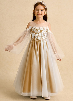Azazie Zimi vestidos de niña de las flores Vestido de Caramelo de Tul de Princesa con Escote de Corazón image2