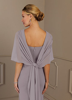 Azazie Dion Mother of the Bride Dresses Dusk Sheath Scoop Stretch Crepe Dress image7