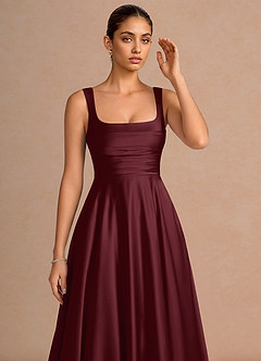 Azaria Wine Midi Dress image5