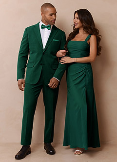 front James Emerald Structured Stretch Dress Pants