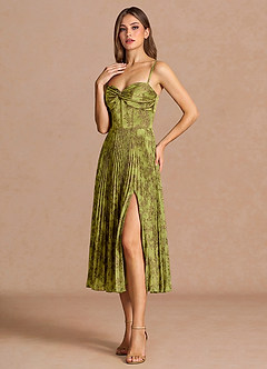 Vesper Moss Brown Midi Dress image4