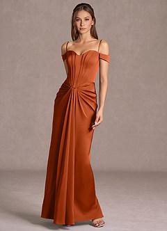 Lorelei Rust Maxi Dress image3