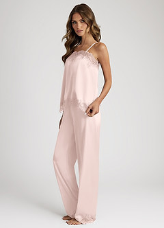 front Ensemble pyjama débardeur et pantalon en dentelle et satin