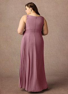 Azazie Galvan Mother of the Bride Dresses Vintage Mauve A-Line Sequins Chiffon Dress image7