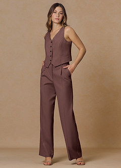 front Rowan Espresso Hienostunut kudostehokas kaksiosainen puku