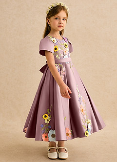 Azazie Haya Flower Girl Klänningar Klä A-Line i Spets image5