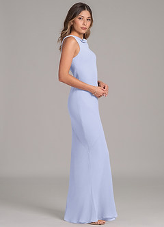 Azazie Allettie 신부 들러리 드레스 인어 쉬폰 바닥 길이 드레스 image7