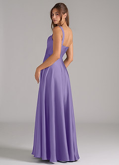 Azazie Shaude Bridesmaid Dresses Tahiti A-Line Pleated Stretch Satin Dress image7