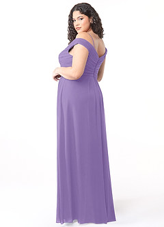 Azazie Audrianna Robes de demoiselle d'honneur Robe Trapèze Convertible en Mousseline de soie Schulterfrei gerafft Tahiti image10
