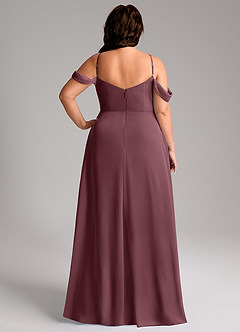 Azazie Marley Bridesmaid Dresses Sangria A-Line Off the Shoulder Chiffon Convertible Dress image12
