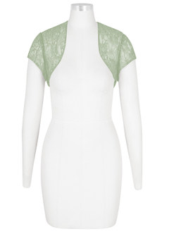 front Azazie Lucinda Lace Wrap