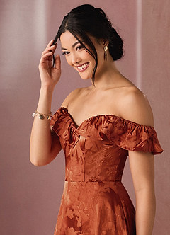 Isabella Rust Maxi Dress image4