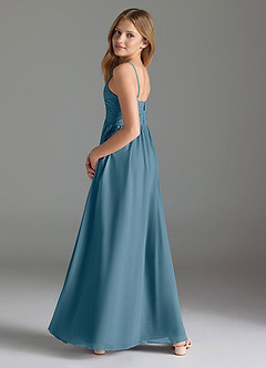 Azazie Alia Junior Bermuda A-Line Pleated Chiffon Dress image5