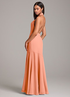Azazie Lorena Bridesmaid Dresses Sunset Mermaid Pleated Chiffon Dress image6