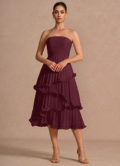 Hartley Wine Midi Dress image3