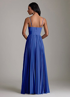 Azazie Akiko Bridesmaid Dresses Royal Blue A-Line Sweetheart Neckline Chiffon Dress image5