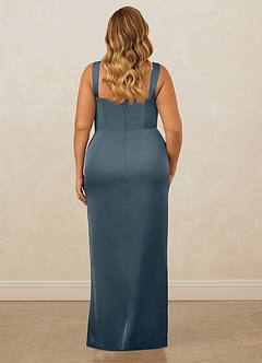 Christian Siriano Bridal for Azazie 1017 Brautjungfernkleider Etui Herzausschnitt Stretch-Satin Kleid Zwielichtviolett image11