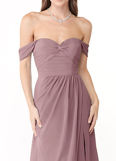 Azazie Millie Bridesmaid Dresses A-Line Sweetheart Neckline Chiffon Floor-Length Dress image6