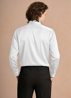 front Julian Blanc Chemise habillée en satin stretch