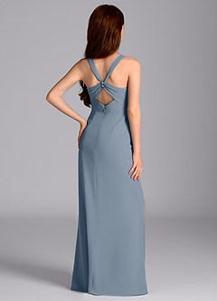 Azazie Mero Junior Twilight Mermaid Pleated Chiffon Dress image2