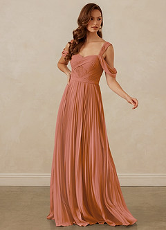 Christian Siriano Bridal for Azazie 1013 Bridesmaid Dresses MAI TAI A-Line Off the Shoulder Chiffon Dress image7