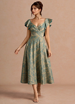 Leilani Moss Brown Midi Dress image5
