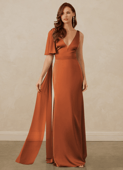 Christian Siriano Bridal for Azazie 1011 Brautjungfernkleider Meerjungfrau-Linie Schleifen Stretch-Satin Kleid Kanel image6