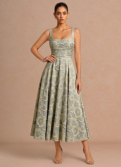 Azaria Blue Midi Dress image3