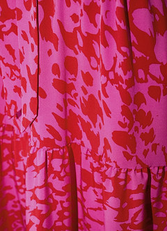 Endless Vacay Hot Pink Print Halter Maxi Dress image7