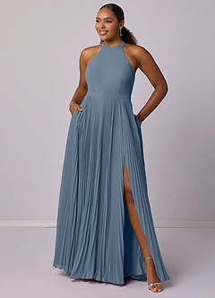 Barbie ♥ Azazie Bridesmaid Dresses Twilight A-Line Pleated Chiffon Dress image11
