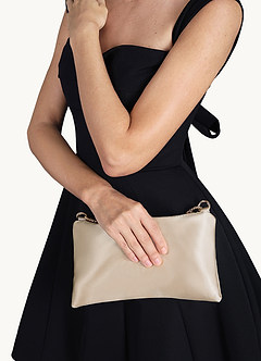 front Metallic Chain Underarm Bag