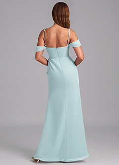 Azazie Johana Jurken voor bruidsmeisjes Converteerbaar Jurk van Chiffon met Zeemeermin Off the Shoulder De Nevel image2