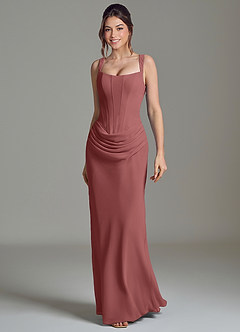 Azazie Niamh Brudtärnklänningar Klä av Sjöjungfru i Chiffong Korsett Ametist image4