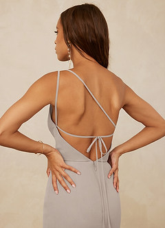 Christian Siriano Bridal for Azazie 1003 Bridesmaid Dresses Frost Sheath One Shoulder Chiffon Dress image6