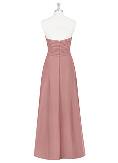 Azazie Arabella Allure Robes de demoiselle d'honneur Robe Trapèze Convertible en Mousseline de soie Encolure en Forme de Cœur Rose Poussiéreuse image11