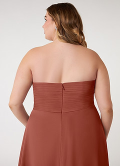 Azazie Arabella Allure Bridesmaid Dresses Auburn A-Line Sweetheart Neckline Chiffon Convertible Dress image14