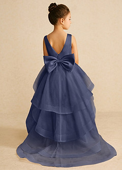 Azazie Pumpkin Flower Girl Dresses Stormy A-Line Convertible Tulle Dress image1