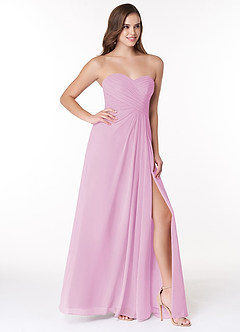 Azazie Arabella Allure Final Sale Candy Pink A-Line Sweetheart Neckline Chiffon Convertible Dress image5