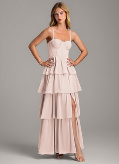 Azazie Alanna Bridesmaid Dresses Rose Petal A-Line Sweetheart Neckline Chiffon Dress image5