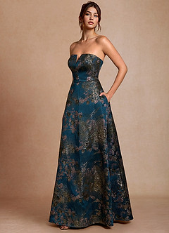 Robe Longue Floral Sarcelle Marlie image3