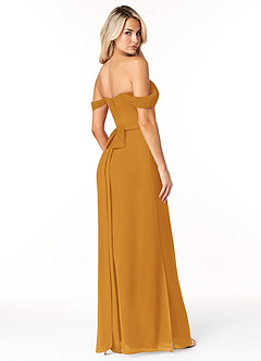 Azazie Joretta At-home Try On Dresses Eucalyptus A-Line Sweetheart Neckline Chiffon Convertible Dress image5