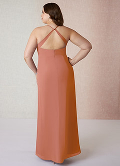 Azazie Manila Bridesmaid Dresses MAI TAI Sheath V-Neck Chiffon Dress image8