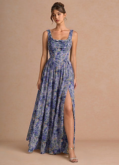 Aurore Lilac Floral Maxi Dress