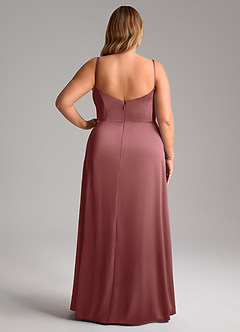 Azazie Azuree Brautjungfernkleider A-Linie Plissee Stretch-Satin Kleid Amethyst image10