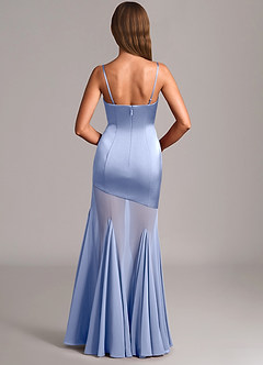 Azazie Uma Robes de demoiselle d'honneur Robe Sirène Convertible en Mousseline de soie Sans bretelles Eis image5