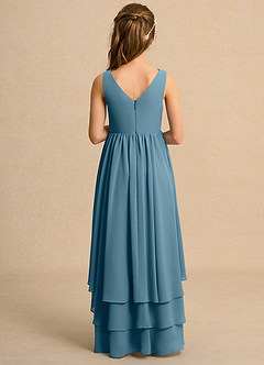 Azazie Kitten Girl vestidos de niña de las flores Vestido de Bermudas de Gasa de Corte En A image2