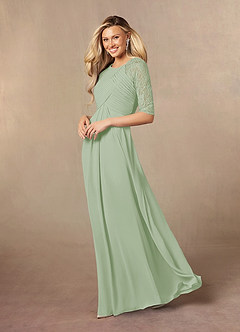 Azazie Barrymore Mother of the Bride Dresses A-Line Scoop lace Chiffon Floor-Length Dress image5
