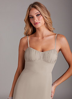 Azazie Breonna Bridesmaid Dresses Frost A-Line Sweetheart Neckline Chiffon Dress image5