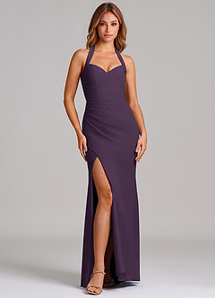 Azazie Emeria Suknie dla druhen Syrena Dekolt w kształcie serca Szyfon Do ziemi Sukienka image3