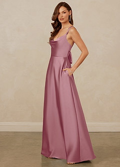 Christian Siriano Bridal for Azazie 1001 Bridesmaid Dresses Vintage Mauve A-Line Sweetheart Neckline Stretch Satin Dress image4